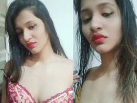 Cute Indian girl reveals her milky curves