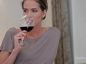 Silvie Delux unrestricted breasts dripping around cum
