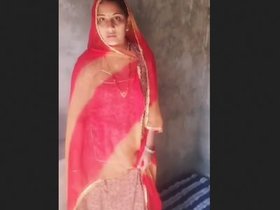 A stunning village wife gets busted with her father in the middle of the night