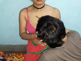 Arousing Indian woman in traditional attire gets rough treatment
