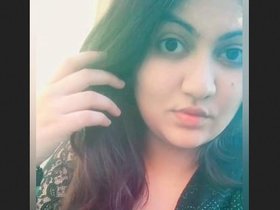 Gorgeous young woman exhibiting and vocalizing pleasure