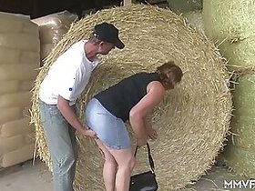 A naughty agrarian baits a big adult lady in regards to glasses and fucks his way in regards to the troupe