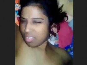 Desi housewife moans and chats in Hindi during intimate session