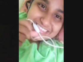 Indian girl with large breasts on video chat