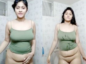 Desi wife takes steamy bath after infidelity in hot video