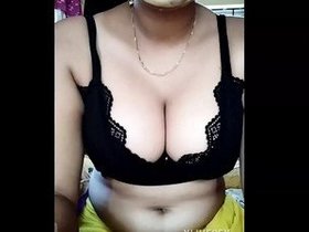Indian wife strips and has intimate encounter with lover in steamy video