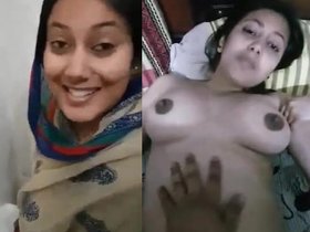 Attractive Punjabi wives indulge in steamy mutual masturbation