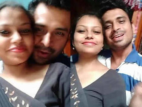 Freshly married Indian couple shares passionate romantic encounter