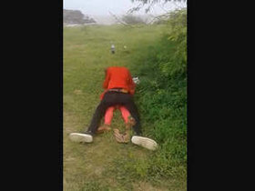Indian couple's outdoor romance exposed in compromising position
