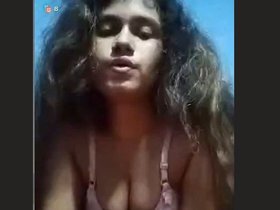 Seductive Indian housewife dances sensually on Tango in real-time