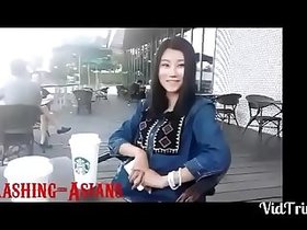 WMAF Japanese teen gets a big white cock
