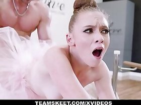 GingerPatch - Hot Ginger Ballerina Athena Rayne Bounces On Top Of The Dance Judge