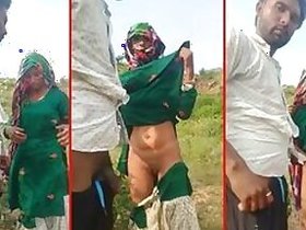 Aunty from Rajasthani in sari sex outdoors XXX MMC video
