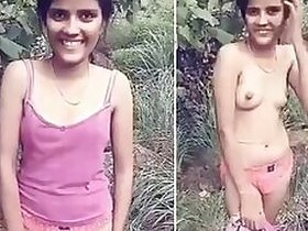 Open Desi mms clip of tiny Indian girl caught posing naked for lover