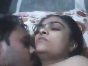 Desi bhabhi plays with her husband's cock and satisfies him