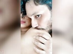 Hot Desi XXX slut sucks her sexy big tits to guy on camera MMS