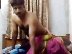 Desi sex clip of married Indian aunt in sari with her young boyfriend