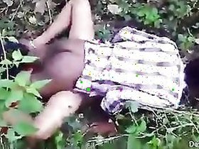 Lusty adult teenage hottie enjoys the outdoors with her best allies