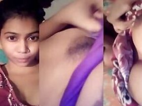 Young Desi girl exposes her tits and pussy on camera leak MMS