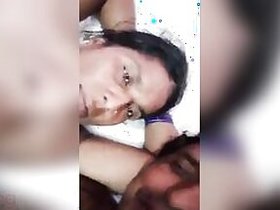 Dehati couple calls in with boob show