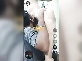 Desi wife fucks masked husband in XXX sex IM show