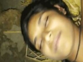 Rustic teenager Desi fucks her neighbor's boyfriend on the hay couch