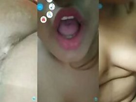 A sexually aroused Bangladeshi angel in a live episode of call