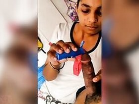 Cute chick Desi sucks and oils XXX's cock before taking it in her pussy