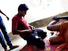 Newlyweds Dehati couple threesome porn MMC
