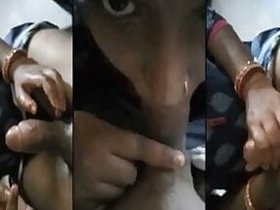 Desi oral services sex movie scene Desi wife gives blowjob to spouse's sisters