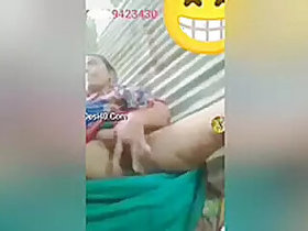 Today's exclusive lusty Desi Bhabhi is jerking off with her fingers