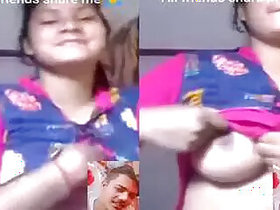 Pretty girl Desi shows herself naked for the first time