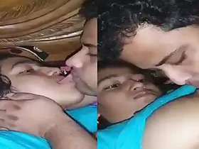 Bangladeshi wife feeds hubby with big tits