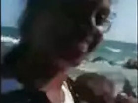 Blowjob on the beach in the open air by a girl from Sri Lanka