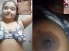 Cheating wife shows her tits to her lover viral porn
