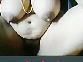 Desi Mama with Kiska on camera