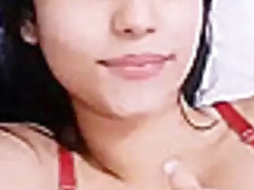 Cute and sexy college student showing her naked body