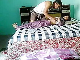 Indian Maid Sucking Breasts at Home