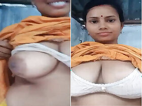 Desi Bhabhi shows off her big tits and pussy