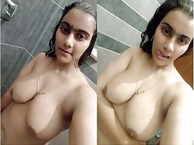 Pretty Indian Girl Takes Her Finger Selfie