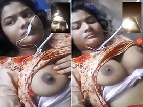 Rustic Girl Desi Shows Her Boobs On Video Call