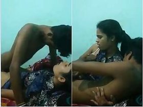 Pretty Lankan girl masturbates and fucks