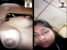 Assamese Girl Shows Tits to Lover on Video Call