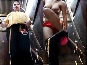 Desi Hillbilly Girl For Money Strips Off, Showing Her Tits And Pussy Part 1