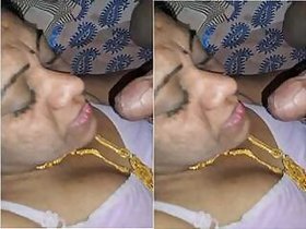 Desi Bhabhi Sucking Husband's Dick