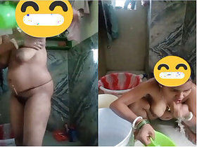 Desi Pooja Budi Bathing Part 3