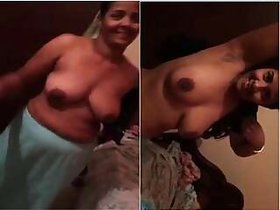 A video of Bhabha's boobs from Husband
