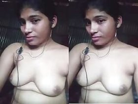Sexy Bangla Girl Shows Tits and Pussy