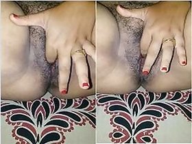 Desi Bhabhi Jerks Teenager's Hairy Pussy With Her Fingers