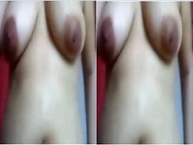 Desi Bhabhi Squeezes her tits and gets rid of her cock Part 1